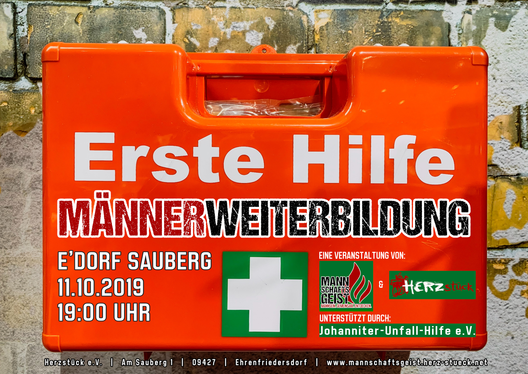 Erste Hilfe Männerweiterbildung 11.10.2019 19:00 Uhr